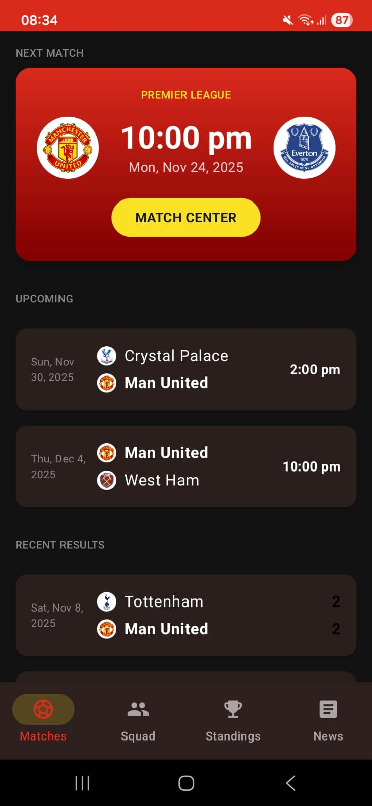 Manchester United App